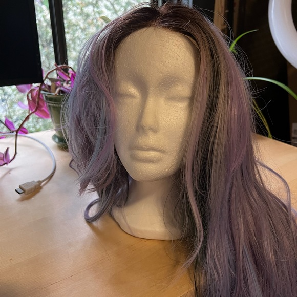 Purple Rooted Festival Wig - Picture 1 of 3